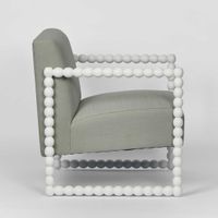 Bobbin Oak Chair Seafoam White - FUR0163
