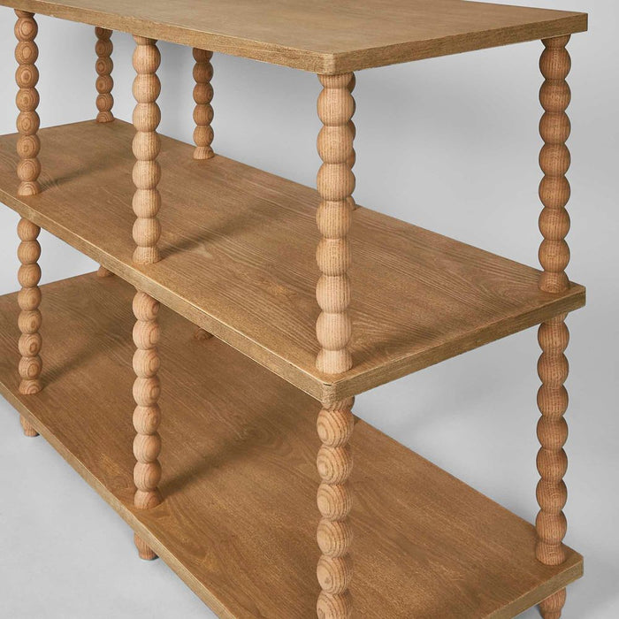 Bobbin Oak Wood Console Table Natural - FUR0164