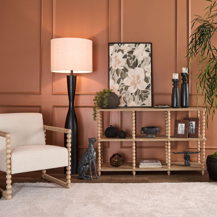 Bobbin Oak Wood Console Table Natural - FUR0164