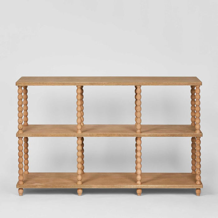Bobbin Oak Wood Console Table Natural - FUR0164
