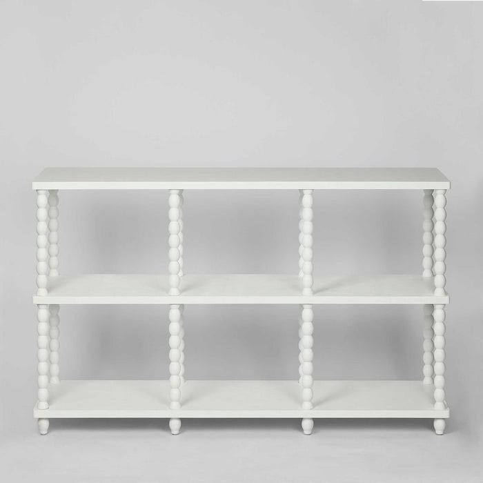 Bobbin Oak Wood Console Table White - FUR0165