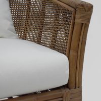 Cayman Armchair Cream Cushion Natural - OWEJ0005C