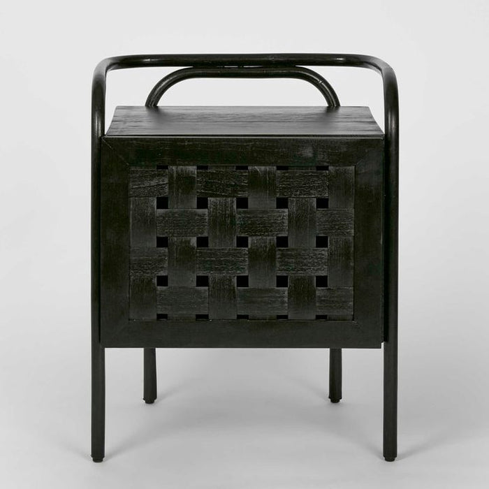 Weave Bedside Black - FUR0081BLK