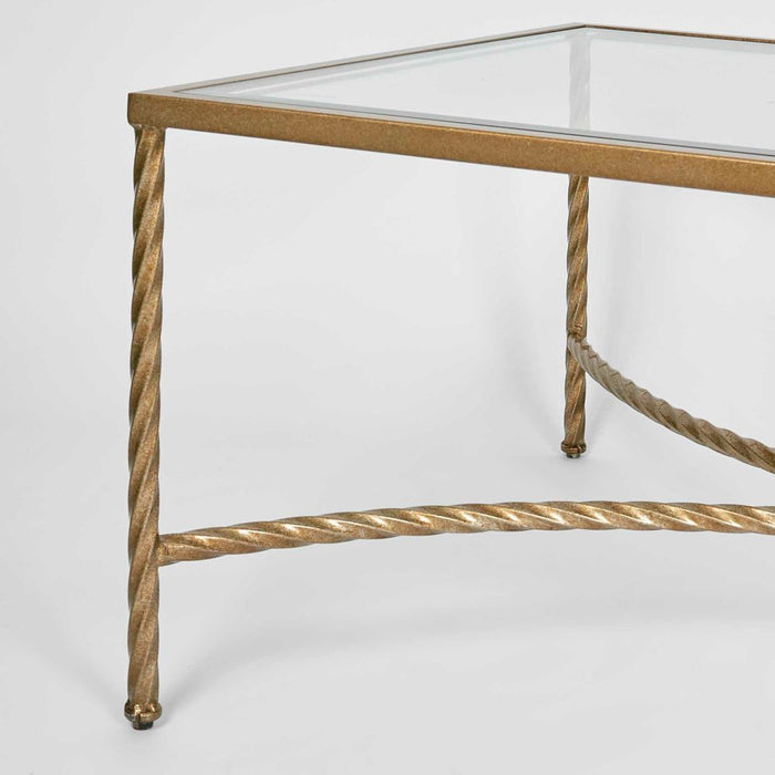 Palais Rectangular Coffee & Side Table Gold - FUR0128