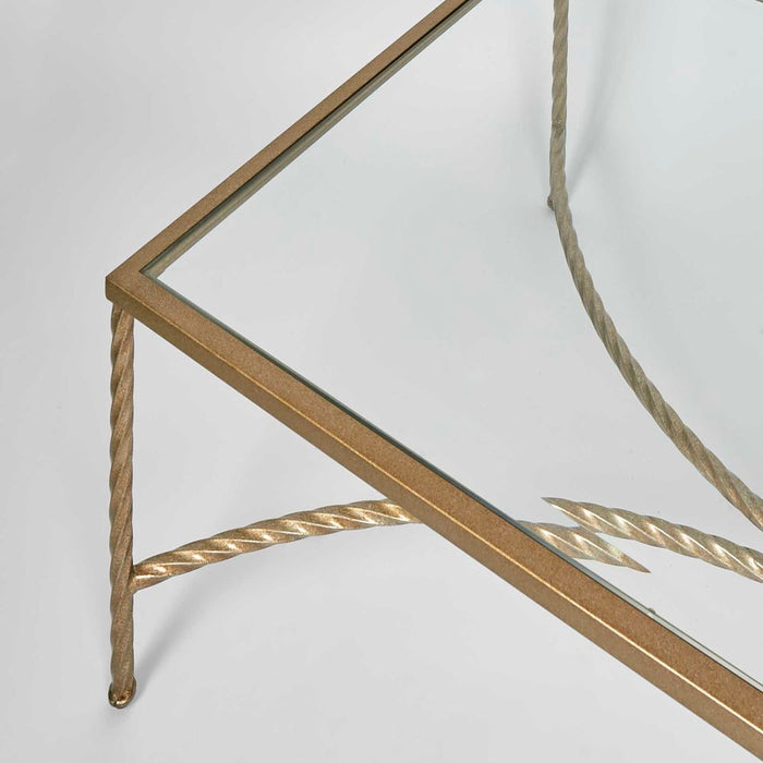 Palais Rectangular Coffee & Side Table Gold - FUR0128
