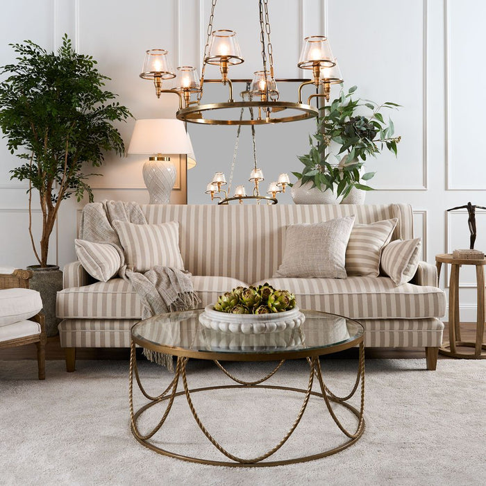 Palais Round Coffee & Side Table Gold - FUR0130