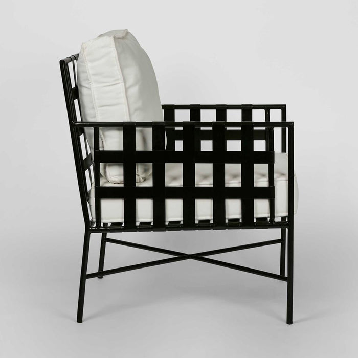 Sheffield Outdoor Lounge Chair Black - FUR0141