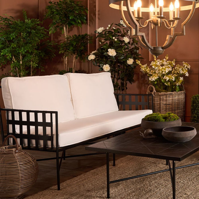 Sheffield Iron Outdoor Lounge Black - FUR0142