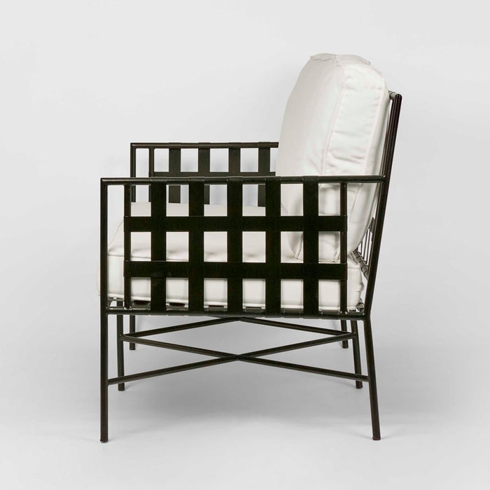 Sheffield Iron Outdoor Lounge Black - FUR0142