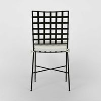 Sheffiled Outdoor Dining Chair with Cushion Black - FUR0148
