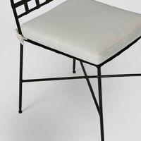 Sheffiled Outdoor Dining Chair with Cushion Black - FUR0148