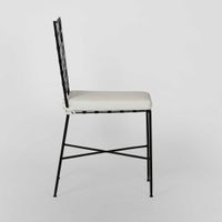 Sheffiled Outdoor Dining Chair with Cushion Black - FUR0148