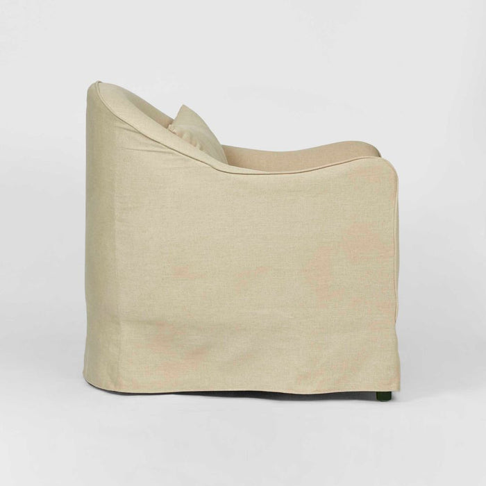 Ville Armchair With Slip Cover Natural - KITFUR0157N