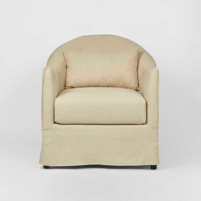 Ville Armchair With Slip Cover Natural - KITFUR0157N