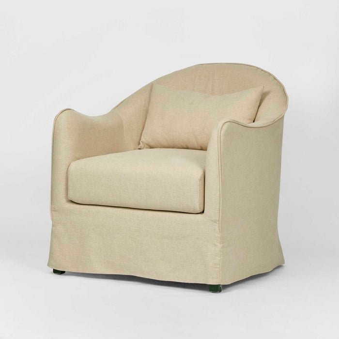 Ville Armchair With Slip Cover Natural - KITFUR0157N