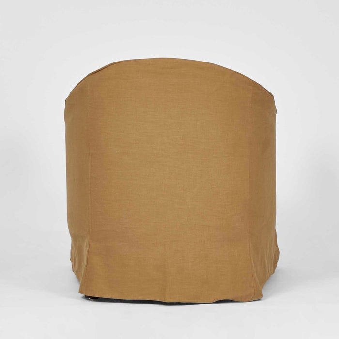 Ville Armchair with Nutmeg Slip Cover Brown - KITFUR0157NU