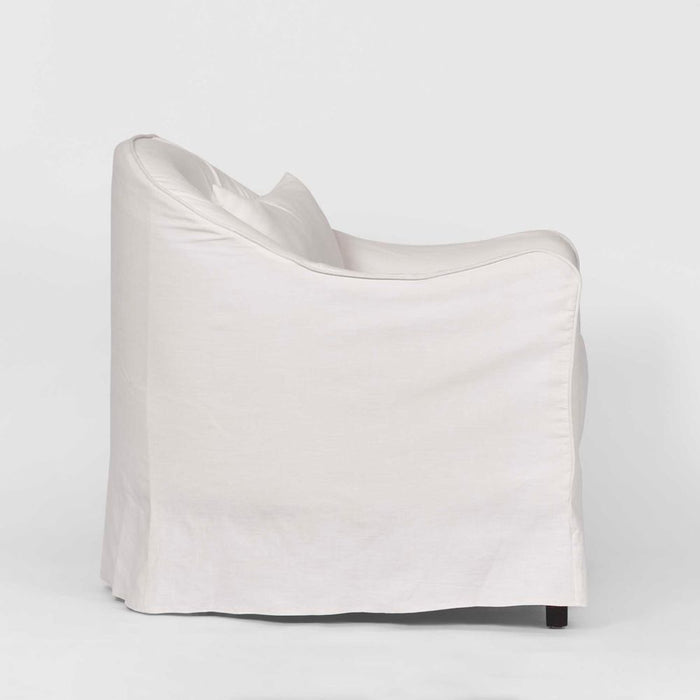 Ville Armchair With Slip Cover White - KITFUR0157
