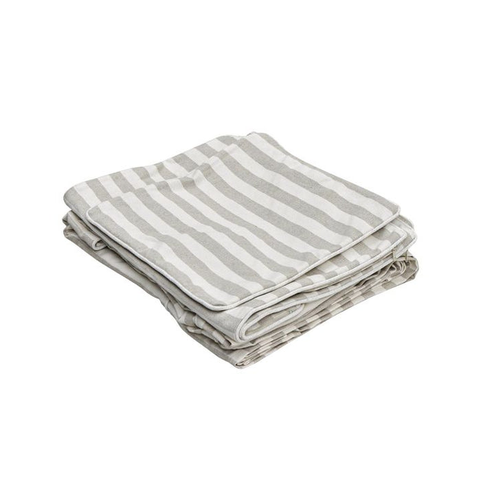 Noosa Hamptons 1.5 Sofa Stripe Seat Slip Cover Natural - OWFL0226NS-1.5C
