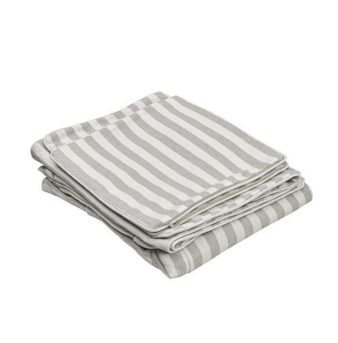 Noosa Hamptons 2.5 Sofa Stripe Seat Slip Cover Natural - OWFL0226NS-2.5C