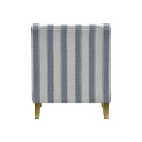 Bondi Hamptons Armchair Stripe Sky With Piping Blue - OWFL0227BS-1