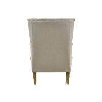 Bayside Hamptons Buttoned Armchair Natural - OWFL0236N