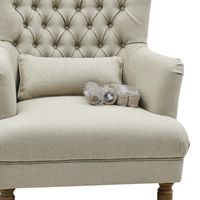 Bayside Hamptons Buttoned Armchair Natural - OWFL0236N