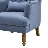 Bayside Hamptons Buttoned Armchair Navy - OWFL0236NV