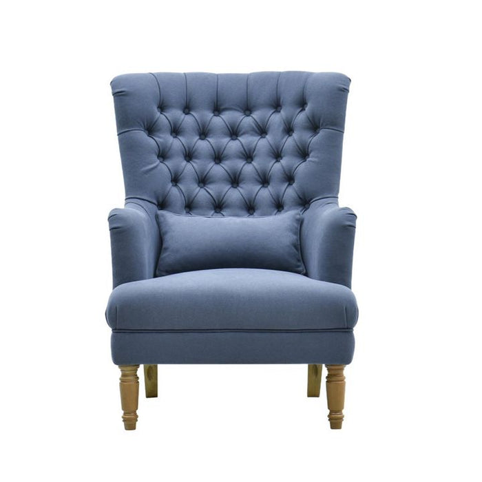 Bayside Hamptons Buttoned Armchair Navy - OWFL0236NV