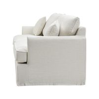 Clovelly Hamptons 4 Sofa Seat Slip Cover Ivory - OWFL0303IV-4C