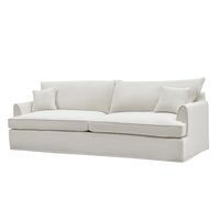 Clovelly Hamptons 4 Sofa Seat Slip Cover Ivory - OWFL0303IV-4C