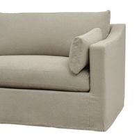 Clovelly Hamptons 4 Sofa Seat Slip Cover Natural - OWFL0303N-4C