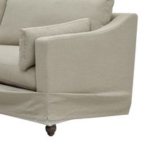 Clovelly Hamptons 4 Sofa Seat Slip Cover Natural - OWFL0303N-4C