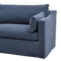 Clovelly Hamptons 4 Sofa Seat Slip Cover Navy - OWFL0303NV-4C