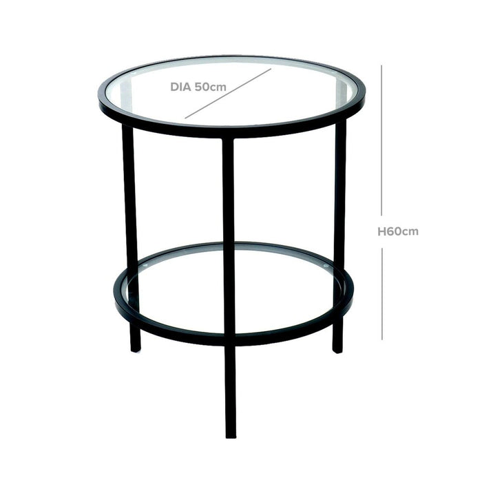 Palladium Side Table Black - OWMF0042