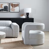 Cleo Chair Vanilla Boucle Off White - MRDFUR0108