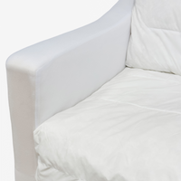 Clovelly Hamptons Armchair Naked Base White - OWFL0303BASE1