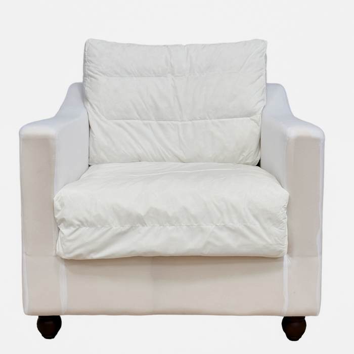 Clovelly Hamptons Armchair Naked Base White - OWFL0303BASE1
