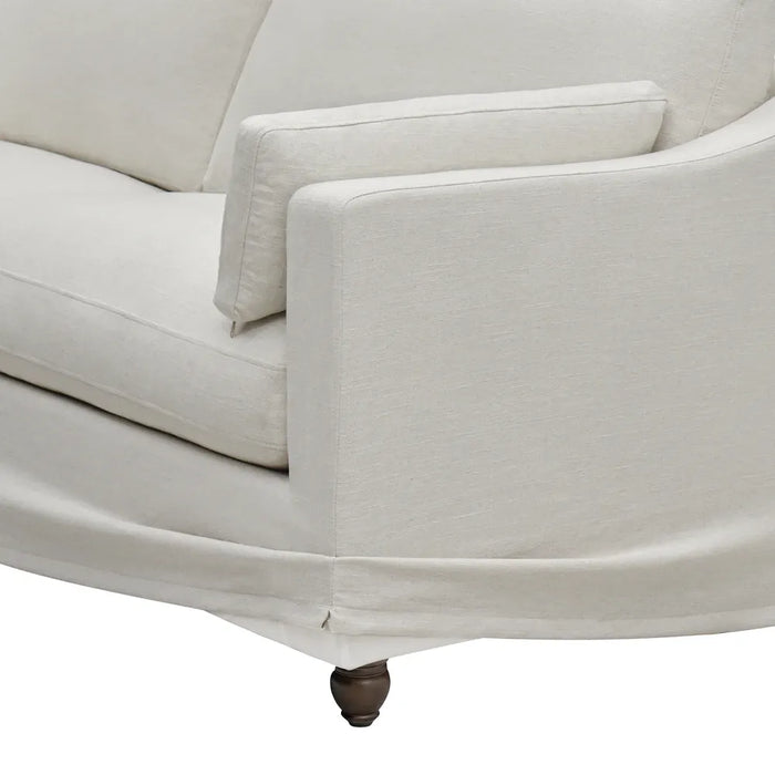 Clovelly Hamptons 4 Seat Sofa Naked Base Off White - OWFL0303BASE4