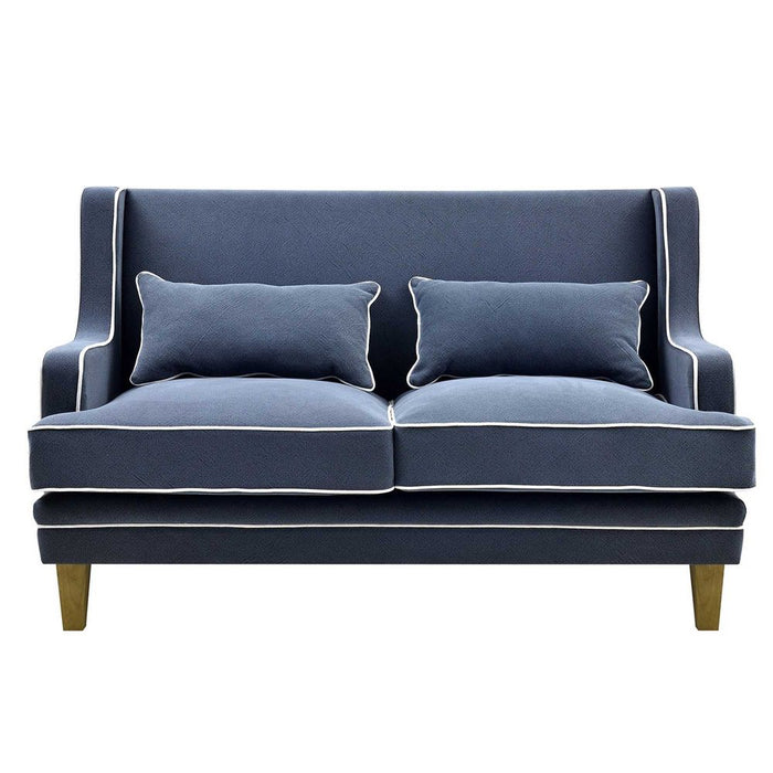 Bondi Hamptons 2.5 Seat Soft With White Piping Navy - OWFL0227NV-2.5