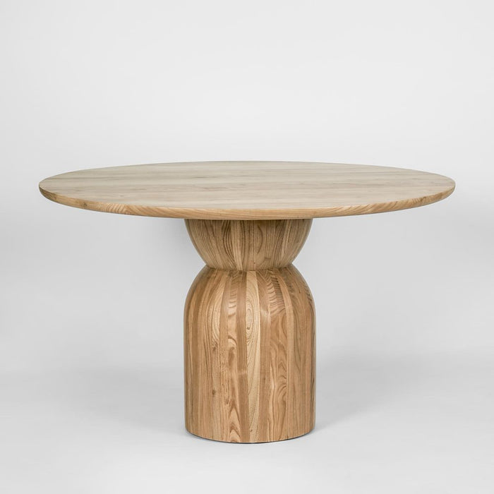 Olive Round Sungkai Wood Dining Table Natural - KITMRDFUR0115