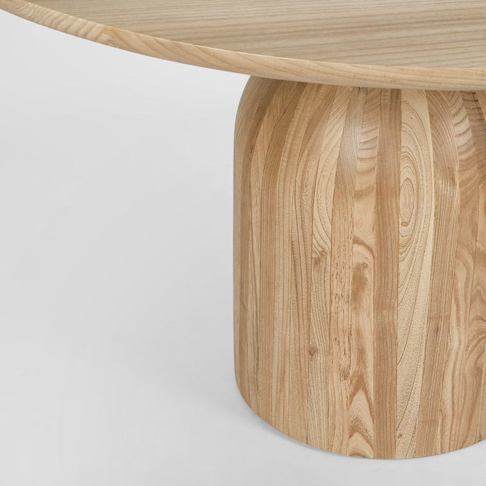 Olive Round Sungkai Wood Dining Table Natural - KITMRDFUR0115