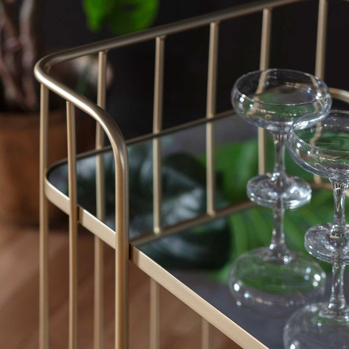 Verna Drinks Trolley Gold - GDFUR29647
