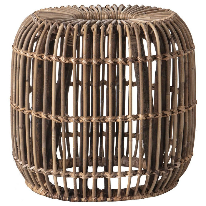 Rafael Rattan Side Table Large Natural - GDFUR53314