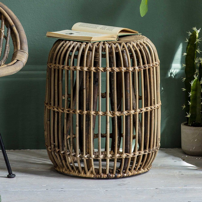 Rafael Rattan Side Table Large Natural - GDFUR53314