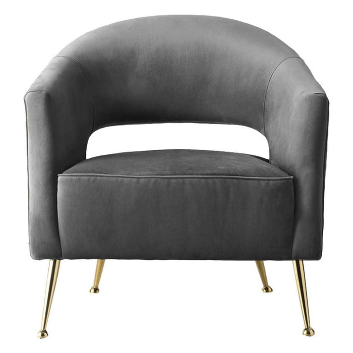 Barletta Armchair Velvet Grey - GDFUR30520