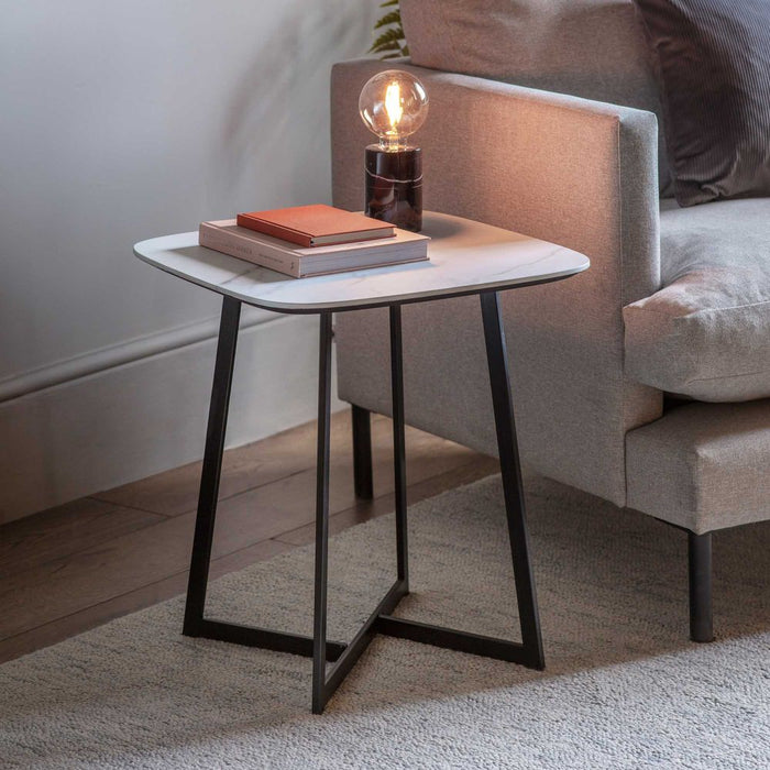 Finsbury Side Table Marble White - GDFUR86375
