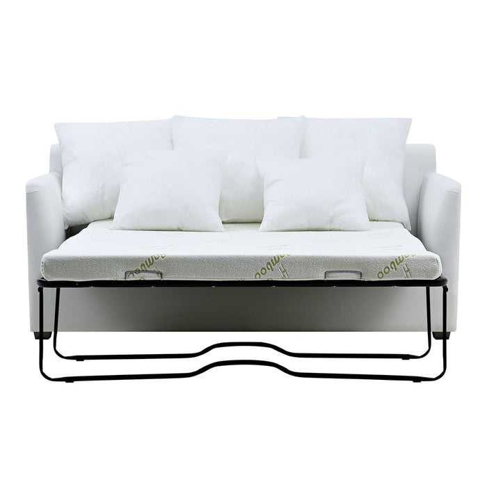 Noosa Hamptons 2 Seat Sofa Bed Base & Cushion Inserts Natural - OWFL0226-2-SBED