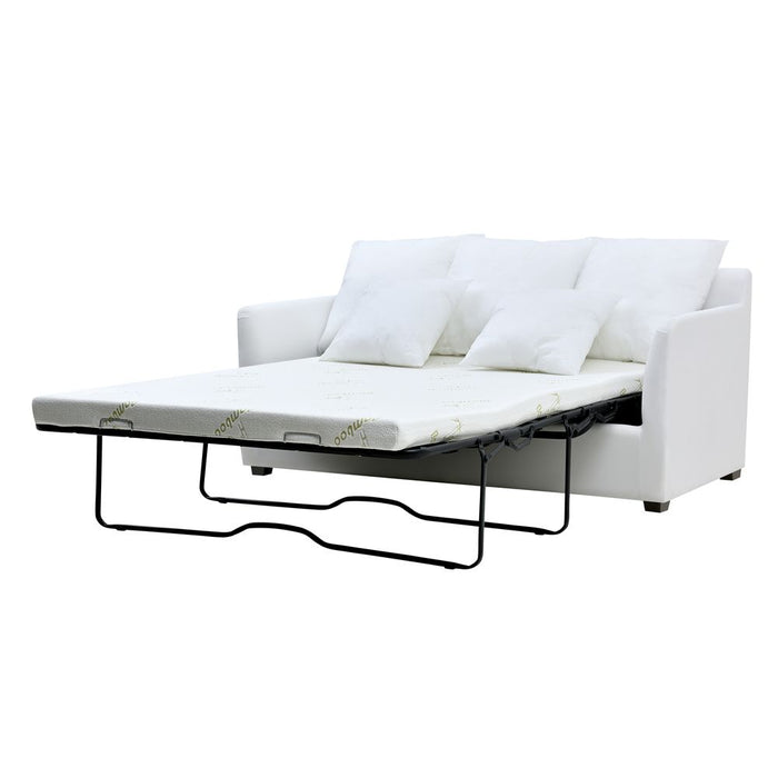 Noosa Hamptons 2 Seat Sofa Bed Base & Cushion Inserts Natural - OWFL0226-2-SBED