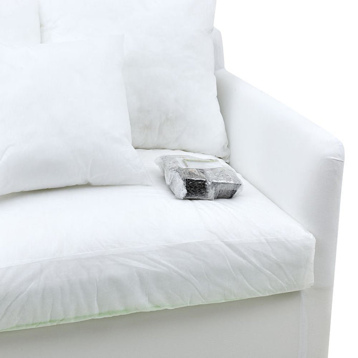 Noosa Hamptons 2 Seat Sofa Bed Base & Cushion Inserts Natural - OWFL0226-2-SBED