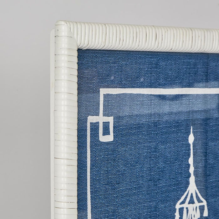 Pagoda Wall Art Blue & White - DA0887